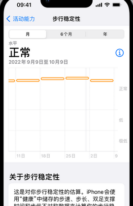 崆峒iPhone手机维修如何在iPhone开启'步行稳定性通知'