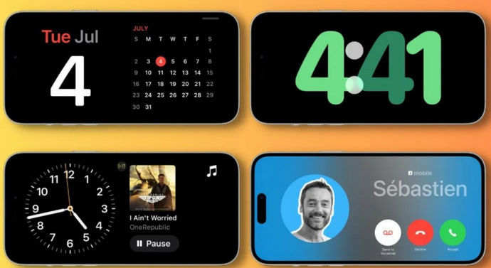 崆峒苹果手机维修分享iOS17横屏充电待机显示有什么好处 