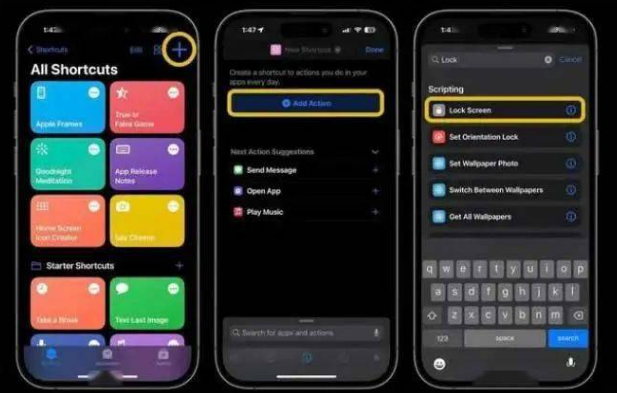 崆峒苹果14锁屏维修店分享iPhone14升级iOS16.4后如何创建锁屏快捷方式 