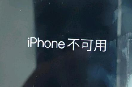 崆峒苹果服务网点分享锁屏界面显示“iPhone 不可用”如何解决 